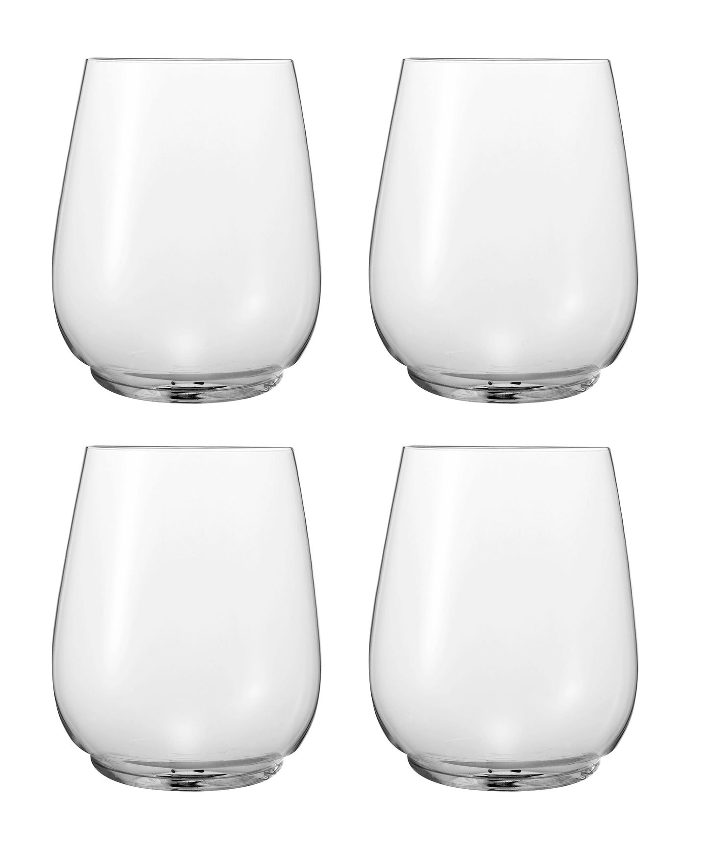 plain stemless wine glass