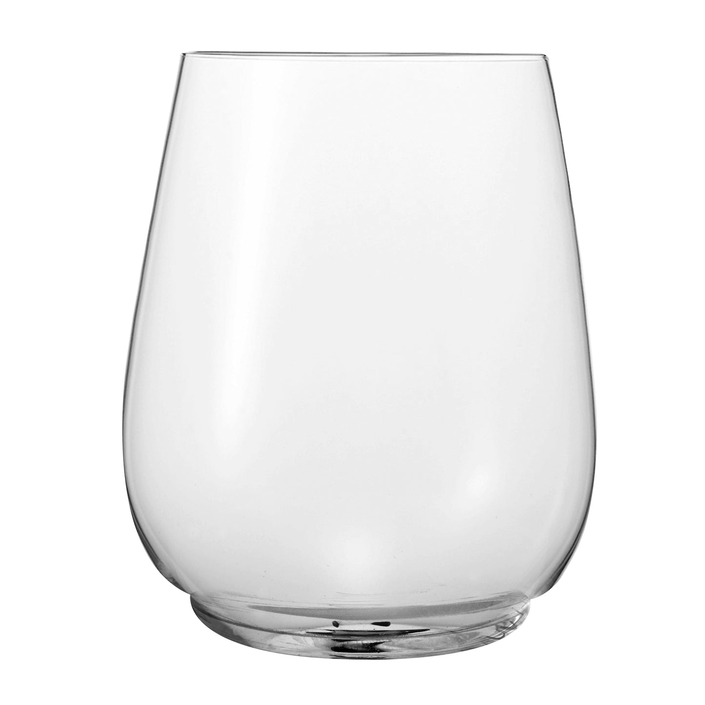 plain stemless wine glass