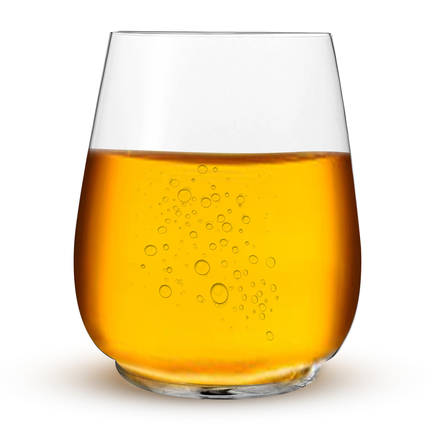 plain stemless wine glass