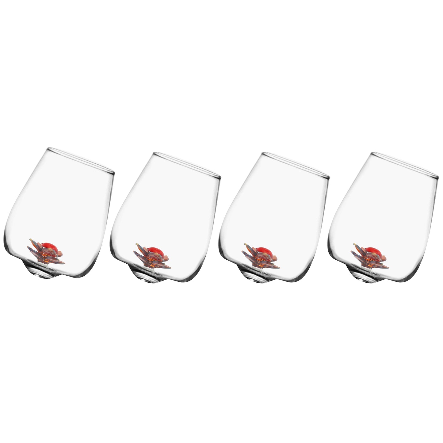 spinning stemless glasses