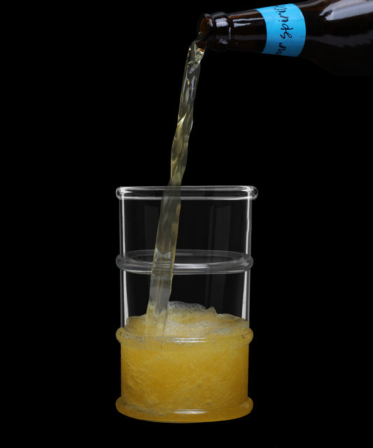 G-32 DRUM BARREL BEER GLASS