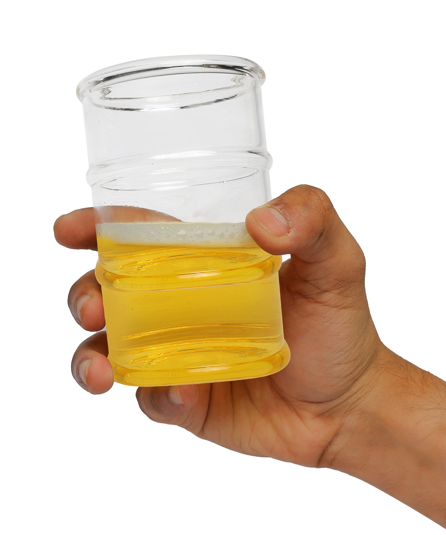 G-32 DRUM BARREL BEER GLASS