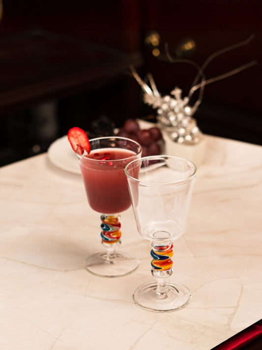 Aurora Wigwag Wine Goblet - Borotechheight : 160 mm diameter: 80 mm ml capacity : 180 ml4TransparentG - 47B clear