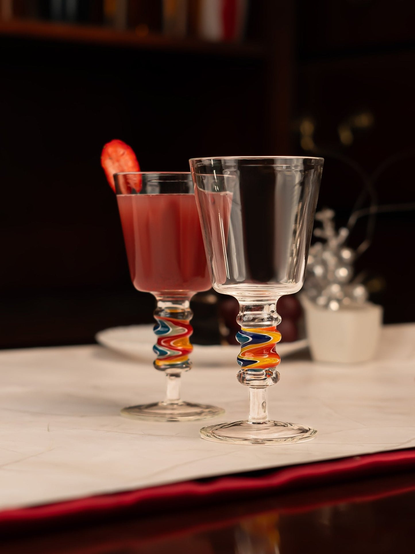 Aurora Wigwag Wine Goblet - Borotechheight : 160 mm diameter: 80 mm ml capacity : 180 ml4TransparentG - 47B clear