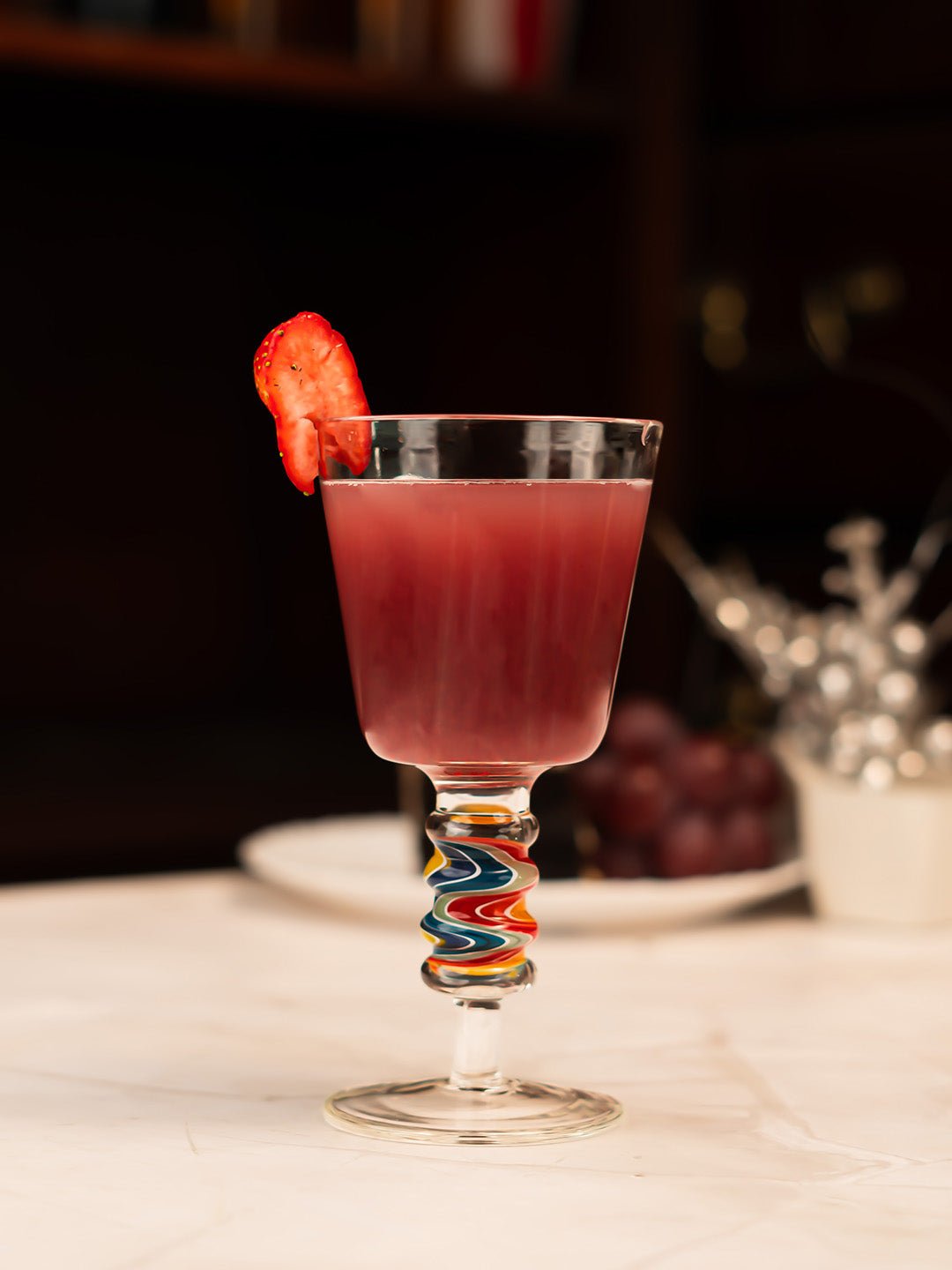 Aurora Wigwag Wine Goblet - Borotechheight : 160 mm diameter: 80 mm ml capacity : 180 ml4TransparentG - 47B clear
