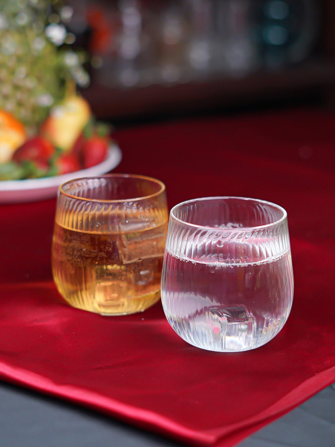 Borosilciate Ribbed Glass Set - Borotechheight : 90 mm diameter: 90 mm ml capacity : 380 ml6TransparentG - 28w clear
