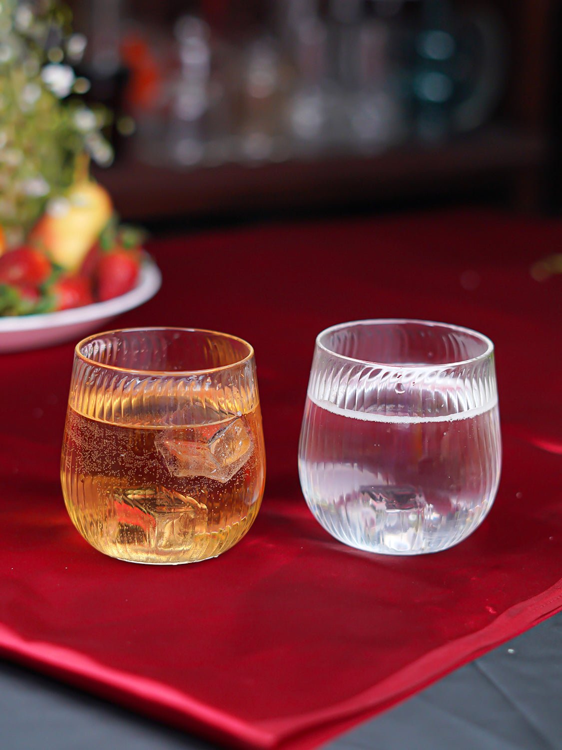 Borosilciate Ribbed Glass Set - Borotechheight : 90 mm diameter: 90 mm ml capacity : 380 ml6TransparentG - 28w clear