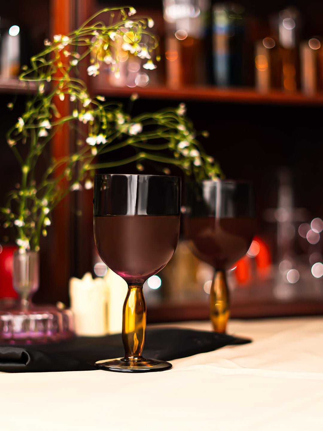 Borosilicate Bubble Stem Wine Goblets - Borotechheight : 175 mm diameter: 80 mm ml capacity : 280 ml2Blue