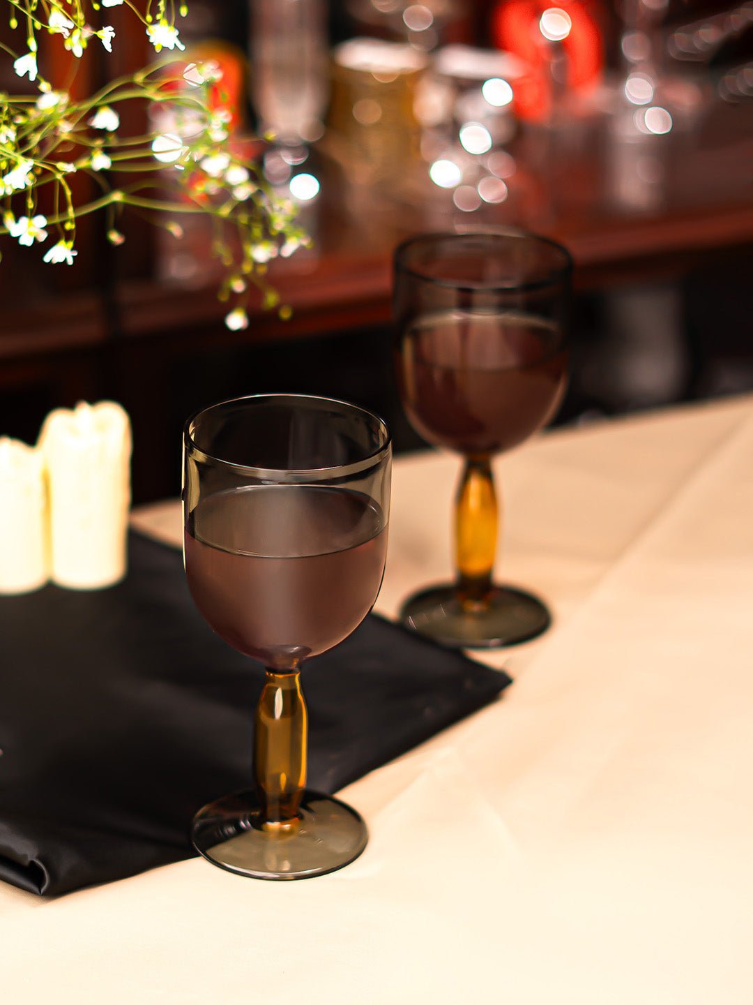 Borosilicate Bubble Stem Wine Goblets - Borotechheight : 175 mm diameter: 80 mm ml capacity : 280 ml2Blue