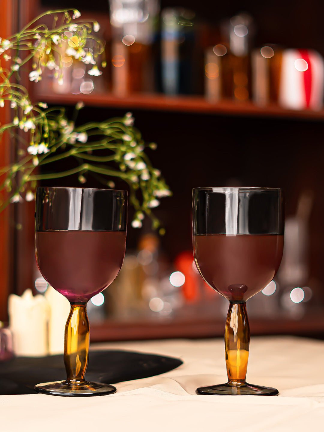 Borosilicate Bubble Stem Wine Goblets - Borotechheight : 175 mm diameter: 80 mm ml capacity : 280 ml2Blue