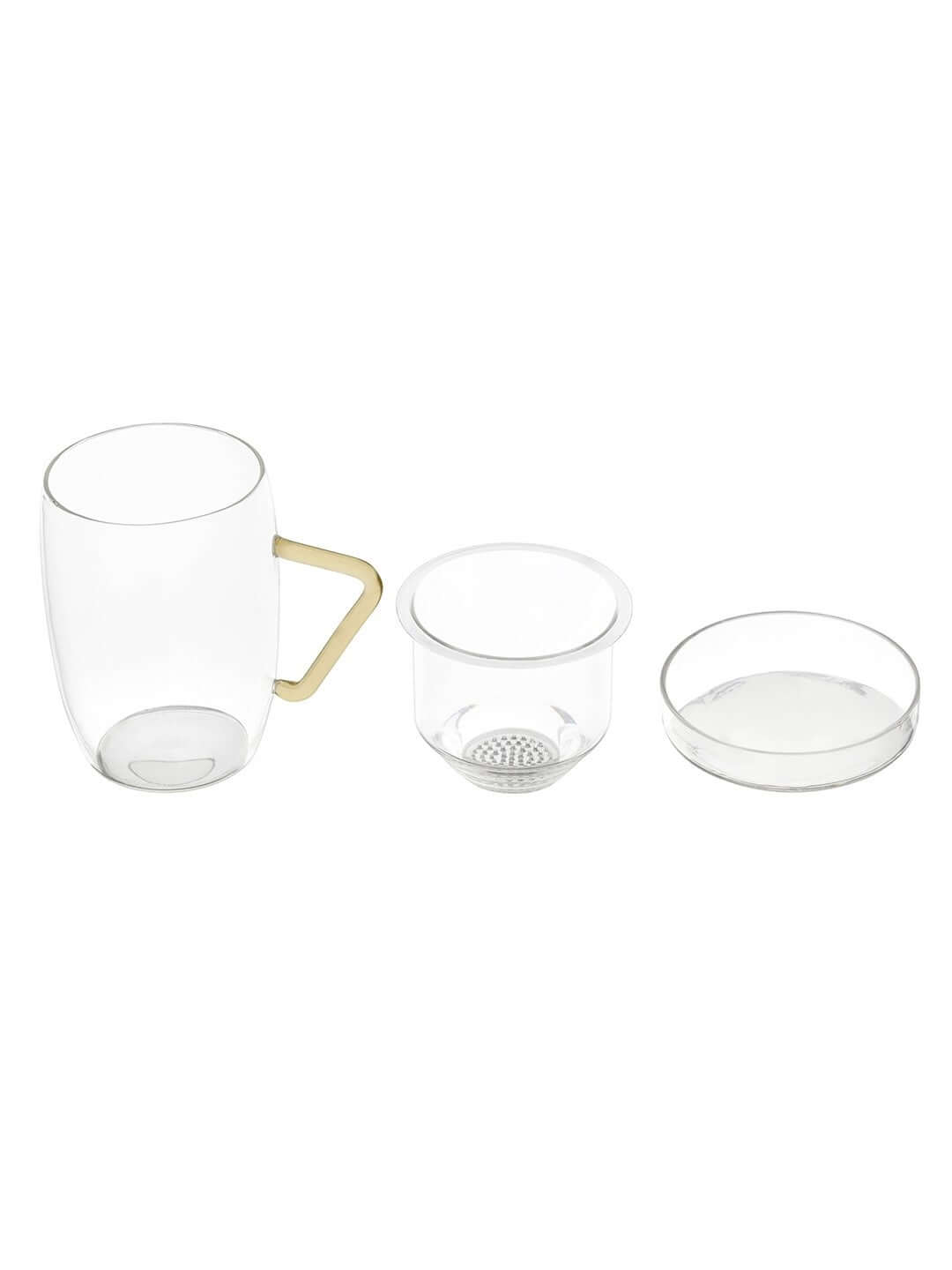 borosilicate Infusion Brew Tea Mug - Borotechheight : 105 mm diameter: 80 mm ml capacity : 350 ml2transparentG - 57A clear