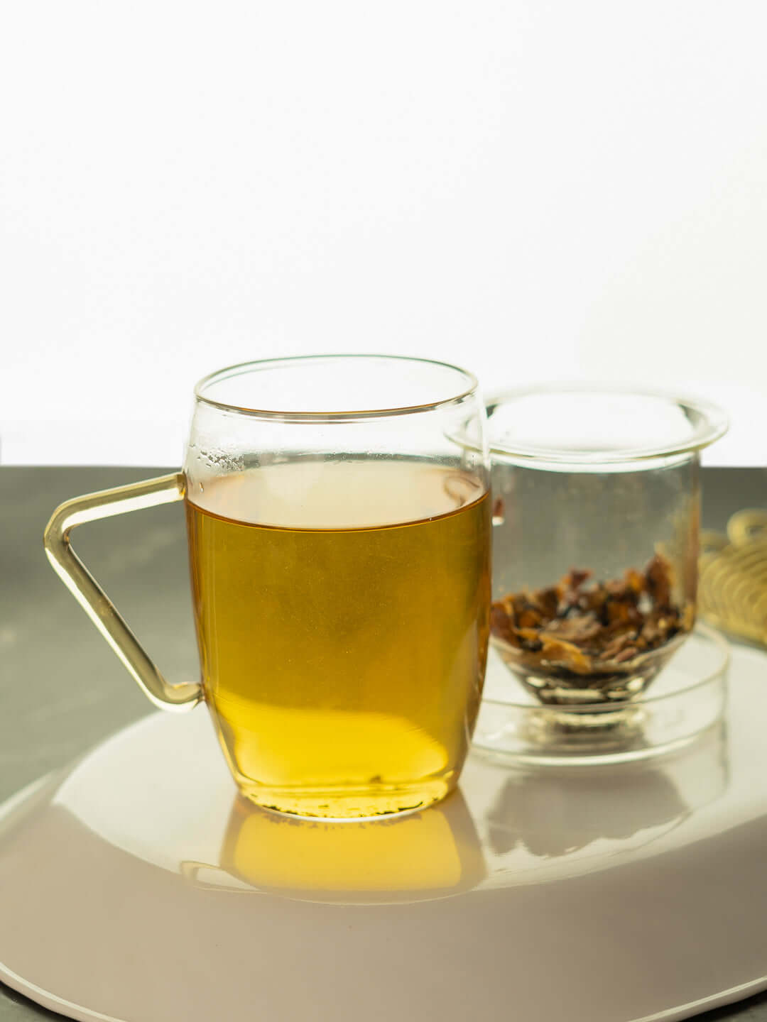 borosilicate Infusion Brew Tea Mug - Borotechheight : 105 mm diameter: 80 mm ml capacity : 350 ml2transparentG - 57A clear