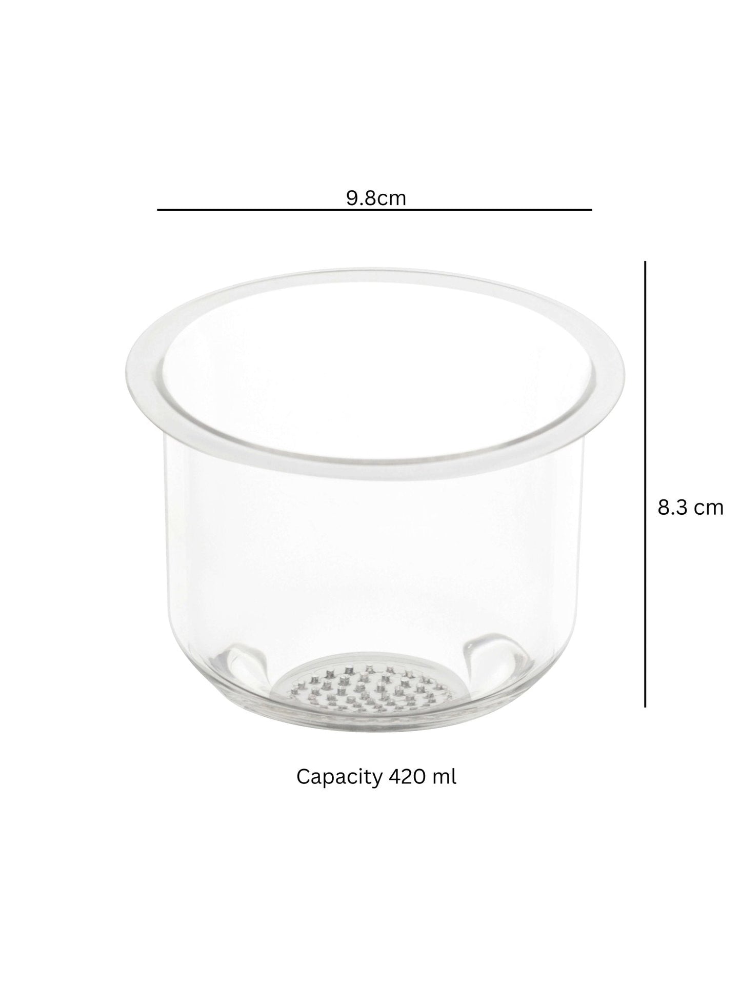 borosilicate Infusion Brew Tea Mug - Borotechheight : 105 mm diameter: 80 mm ml capacity : 350 ml2transparentG - 57A clear