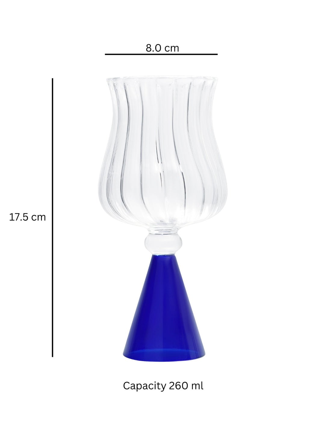Cone Stem Cocktail Glasses - Borotechheight : 175 mm diameter: 80 mm ml capacity : 260 ml4BlueG - 159B GREEN