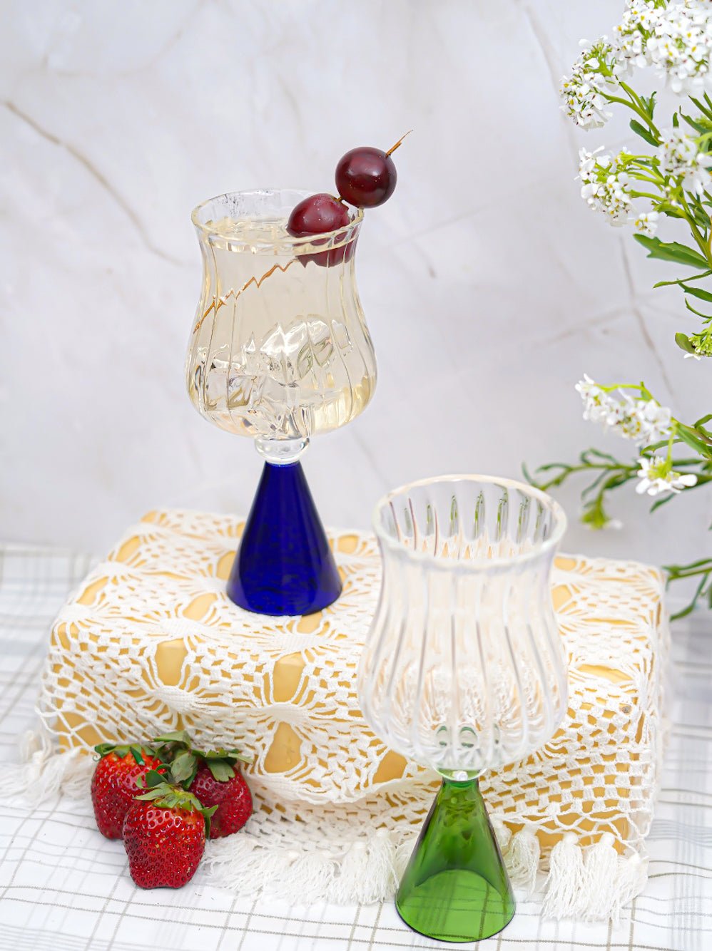 Cone Stem Cocktail Glasses - Borotechheight : 175 mm diameter: 80 mm ml capacity : 260 ml4Green