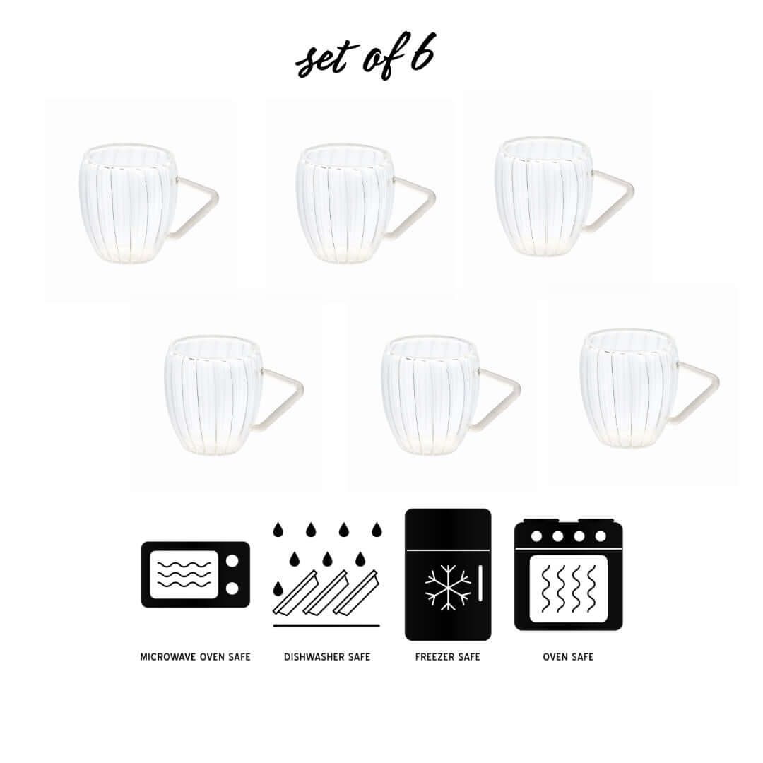 Borosilciate Vintage Barrel Tea Mug - Borotech4transparent