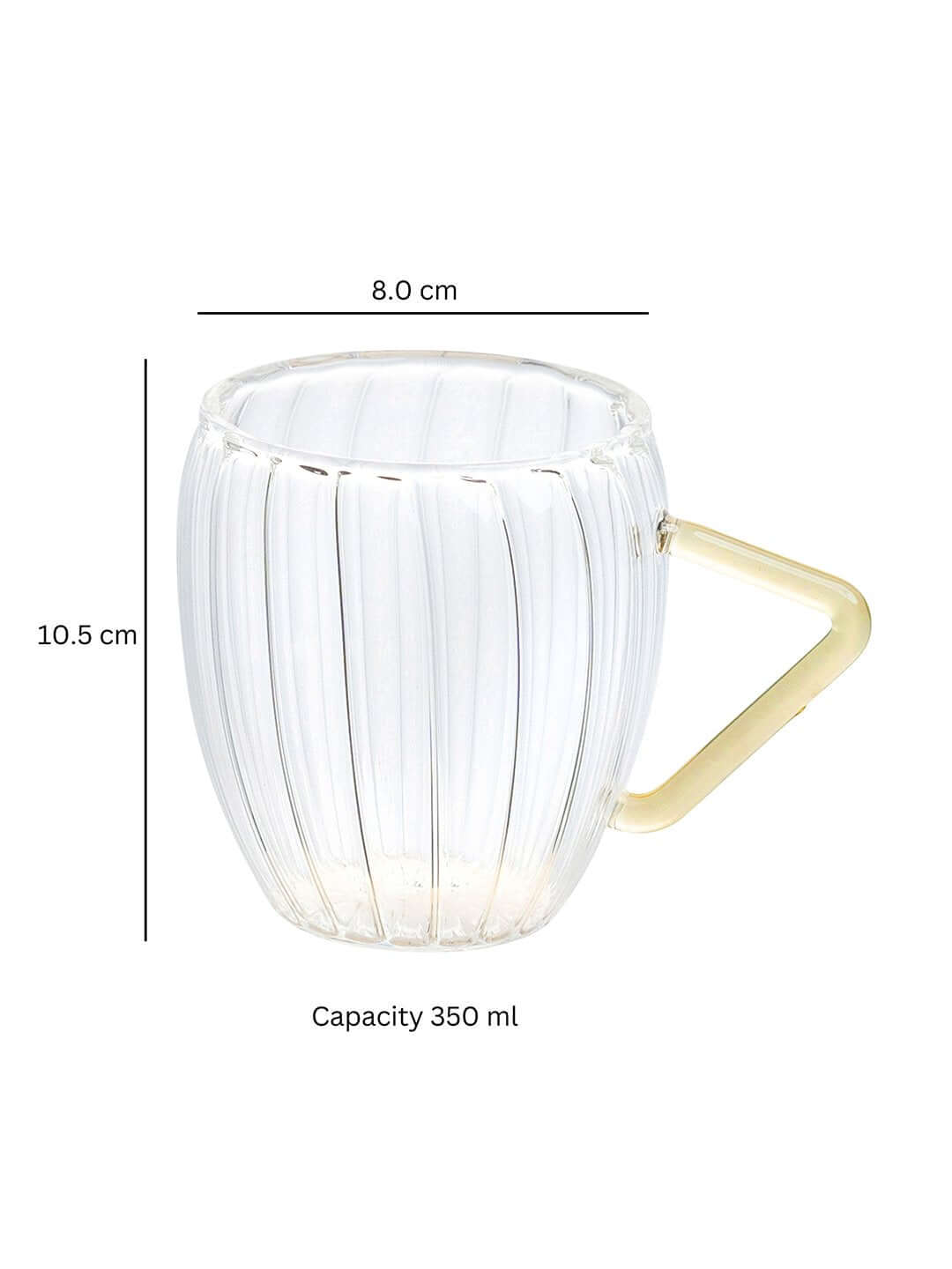 Borosilciate Vintage Barrel Tea Mug - Borotech4transparent
