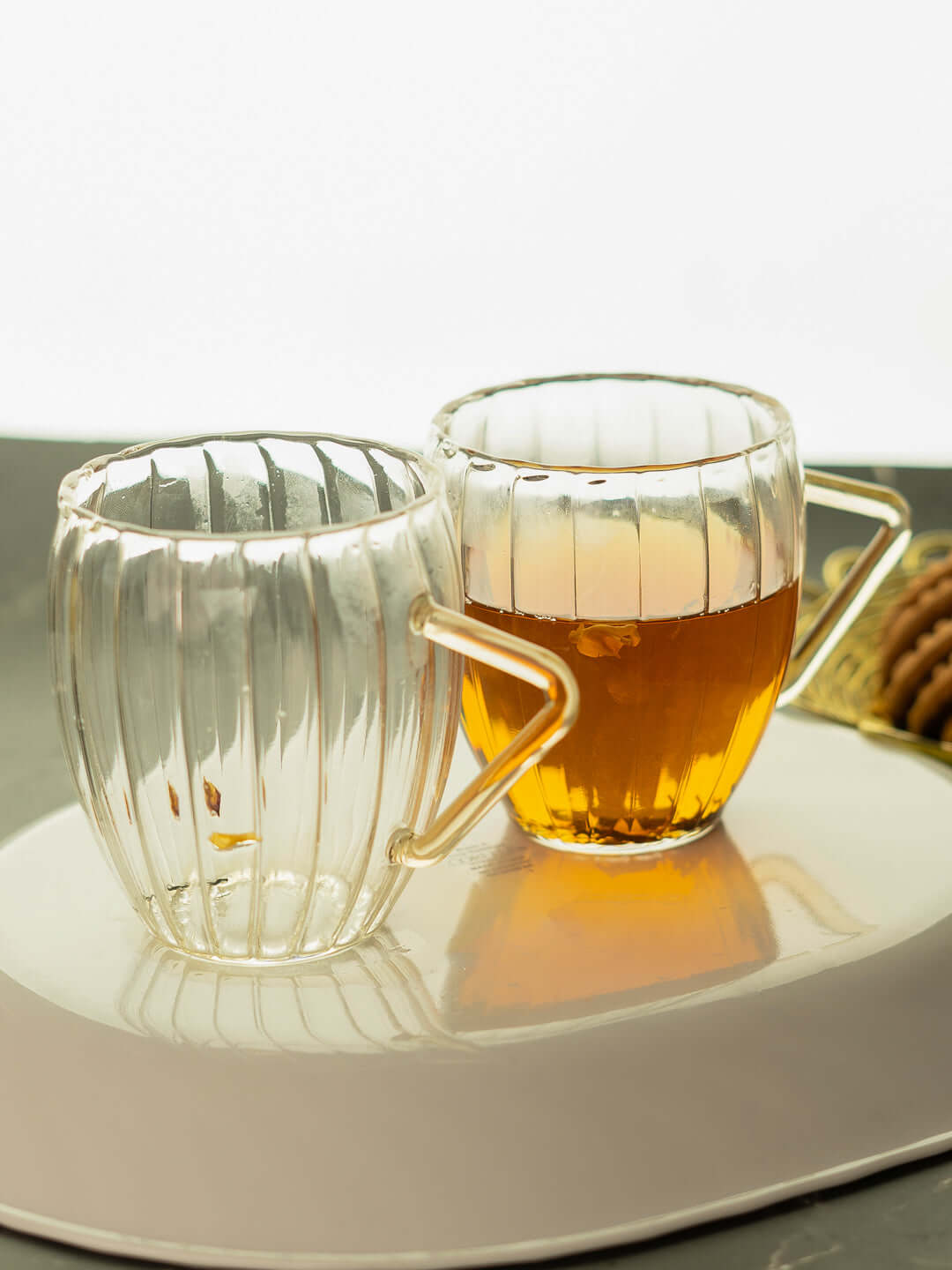 Borosilciate Vintage Barrel Tea Mug - Borotech4transparent